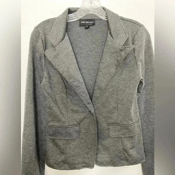 The Zenana Gray Soft Blazer - Picture 3 of 7